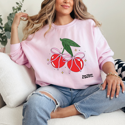 Cherry Bows Coquette Sweatshirt