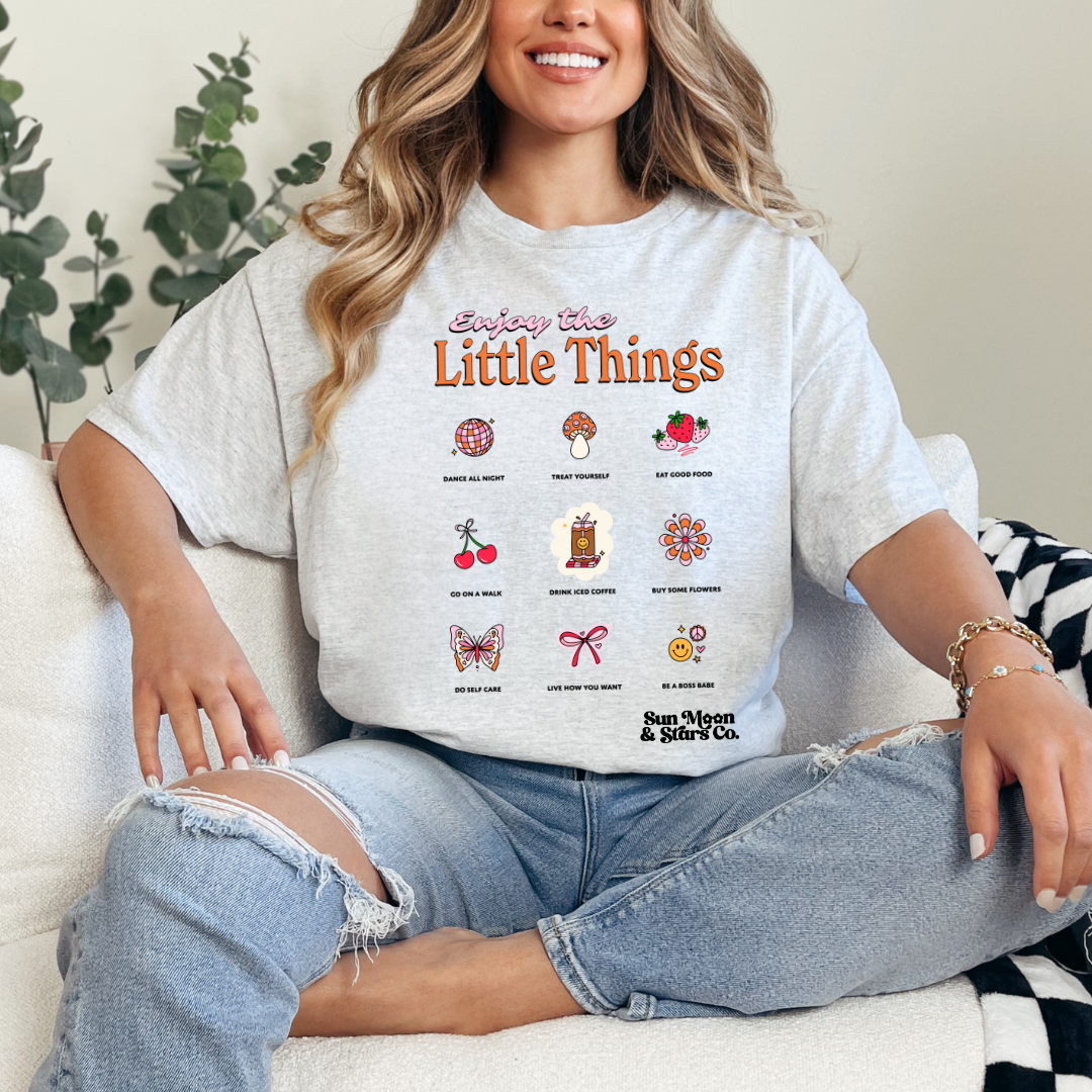 Enjoy the Little Things Ash Gray Shirt