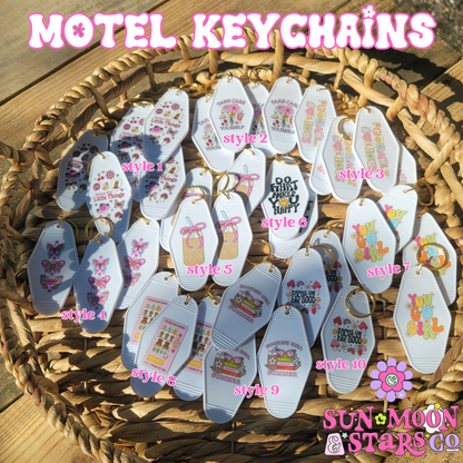 Motel Keychains