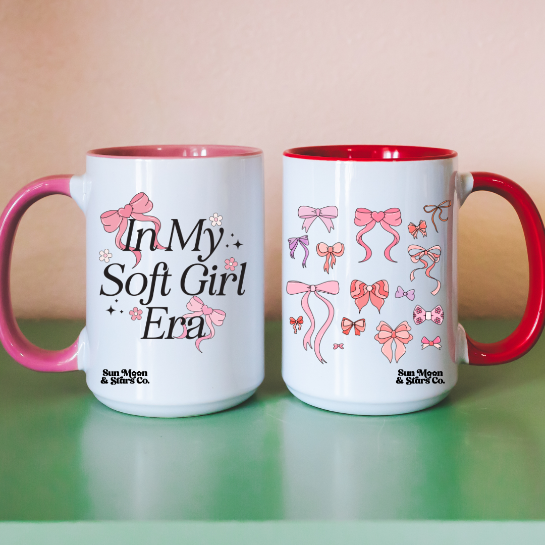 In My Soft Girl Era | Bows| Coquette 11oz Mug