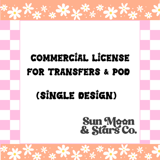 Extended License Single Design | Transfers + POD