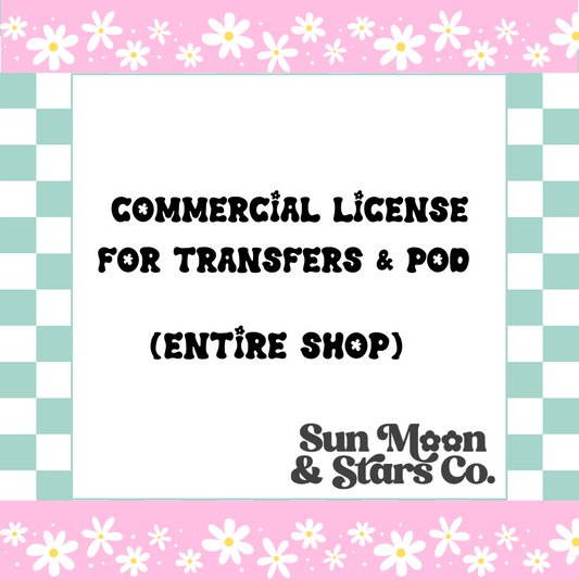 Extended License Entire Shop | Transfers + POD