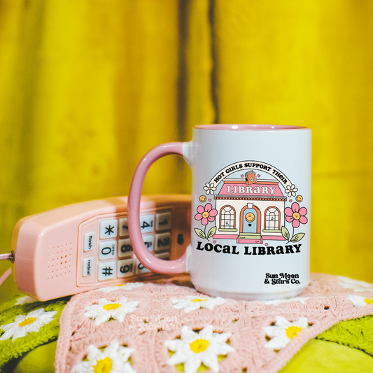 Hot Girls Support their Local Library 11oz Mug