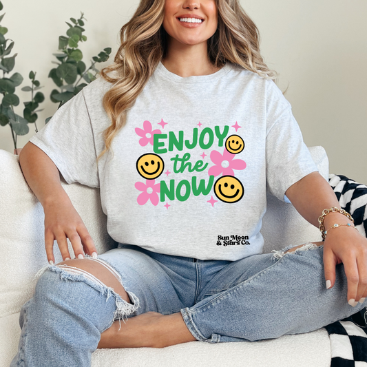 Enjoy The Now | Ash Gray Shirt